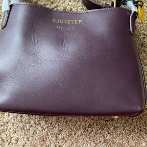 NWT R. Riveter “Connie” Plum Crossbody